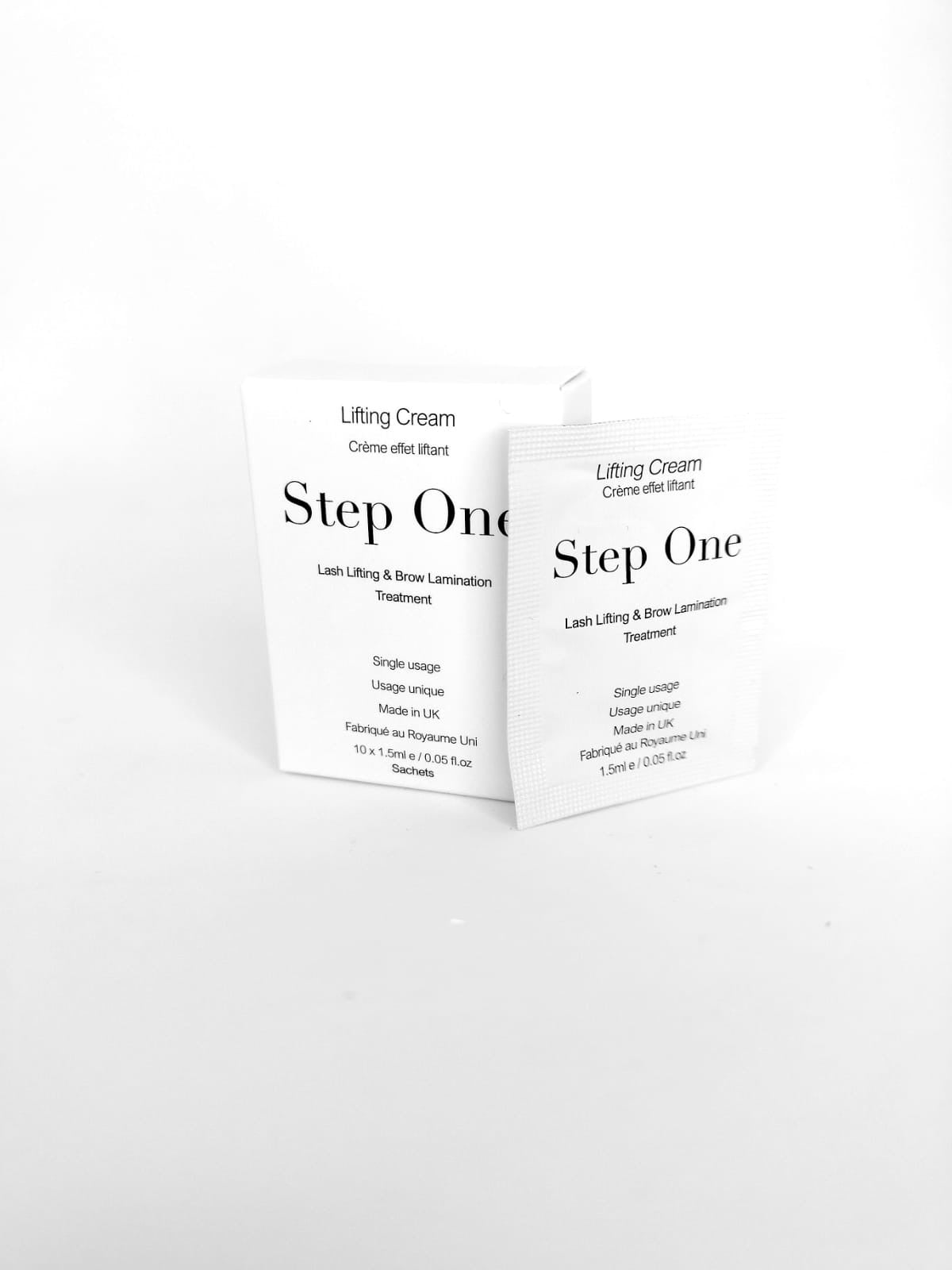 Elevate Lash Lift & Brow Lamination Step 1 Lifting Cream By LashAllure Sachets