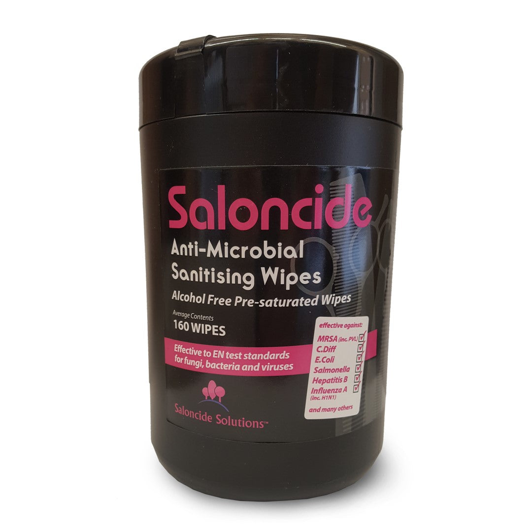 Saloncide Sanitising Tub Wipes – 160 sheets