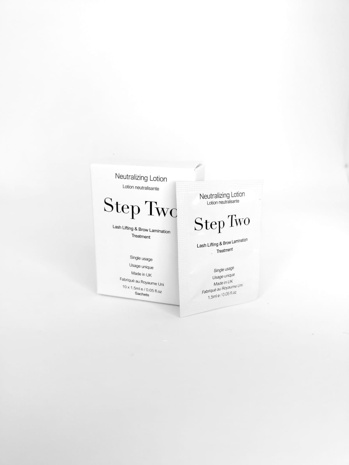 Elevate Lash Lift & Brow Lamination - Step 2 Neutralising Lotion By LashAllure Sachets